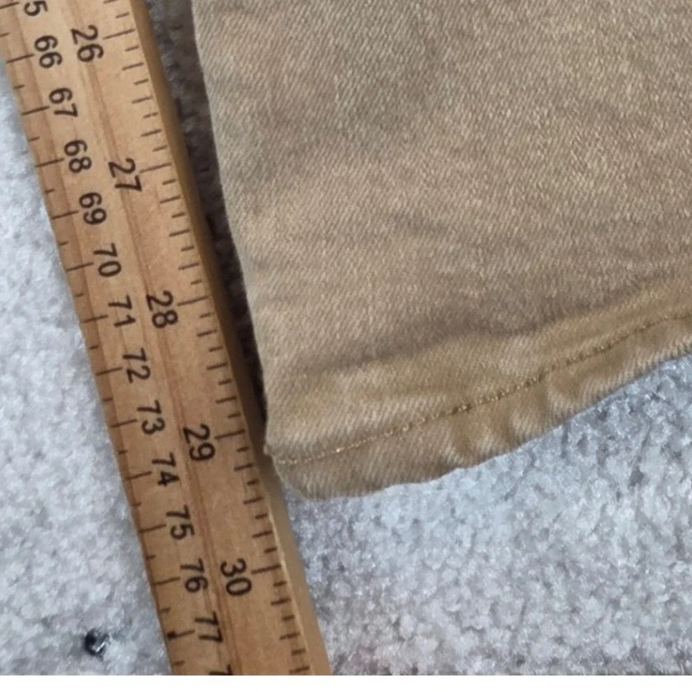 Polo Ralph Lauren Varick Slim Straight Pants Mens 34x30 Tan Khaki Denim Jeans